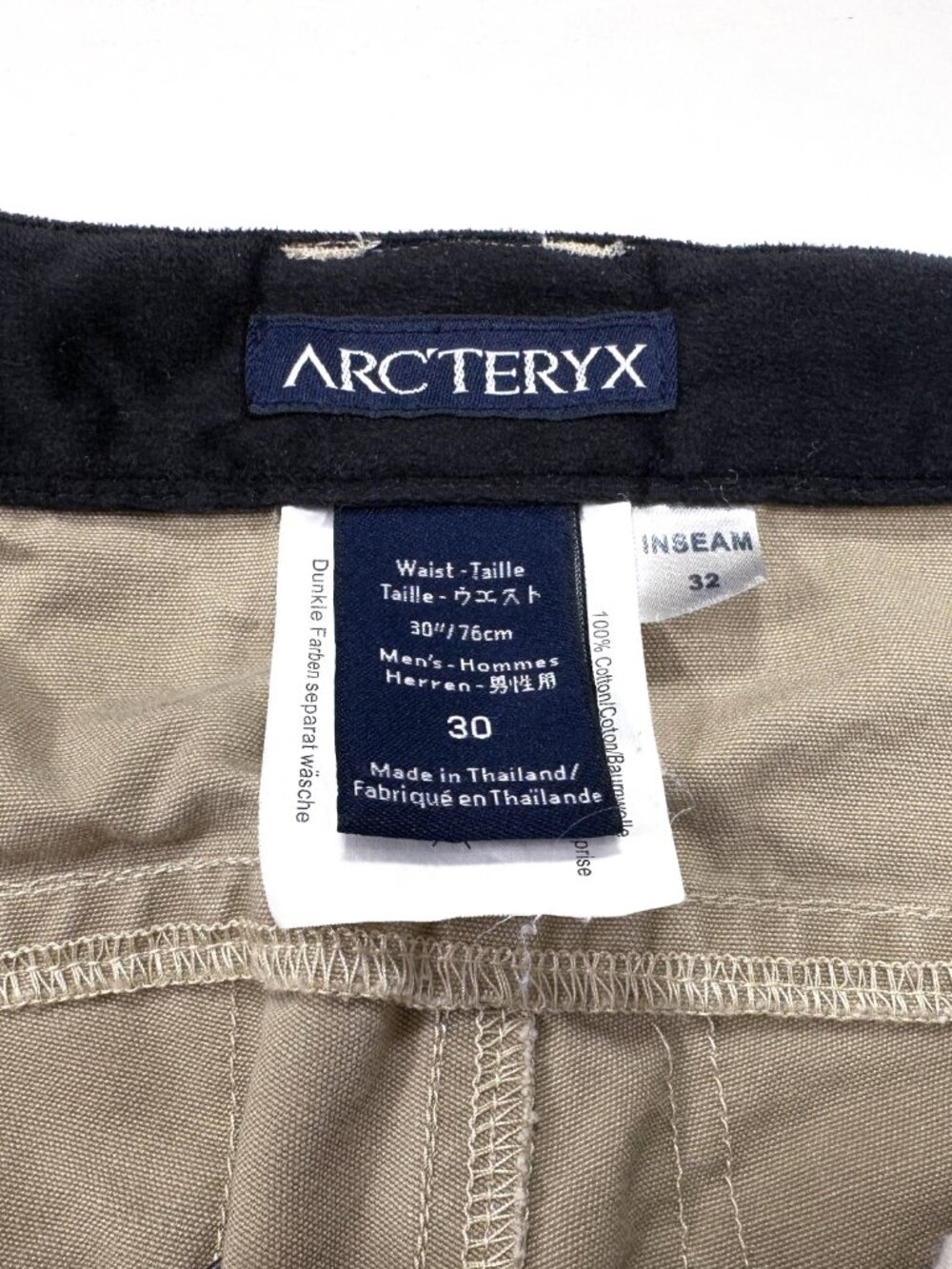 Arcteryx 30x32 Men's Bastion Pants Tan Chino Pants View 4